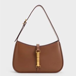 CHARLES & KEITH Cesia Metallic Accent Shoulder Bag